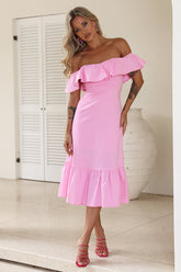 Bliss Abundance Midi Dress Pink