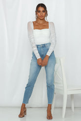 Devil Eye Bodysuit White