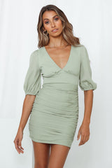 Just Close Your Eyes Dress Khaki