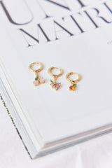 Crimson Earring Gold