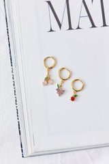 Crimson Earring Gold
