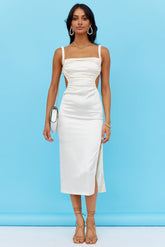 Palm Springs Midi Dress Cream
