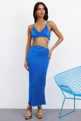 Not A Stereotype Maxi Skirt Blue