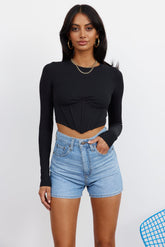 Hottie Moment Crop Black