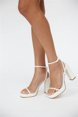BILLINI Tahni Heels White