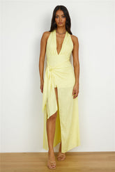 Floating Around Romper Yellow