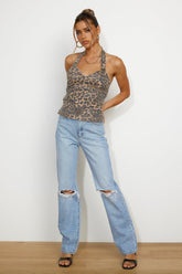 ABRAND A '94 High Straight Suzie Rip Jeans Light Vintage Blue