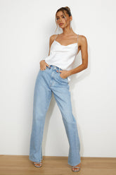 LEE High Straight 80 Jeans Split Blue