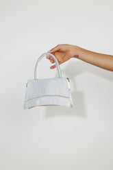 BILLINI Alana Cross Body Bag Silver Diamante