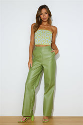 FINDERS KEEPERS Quinn Knit Top Lime