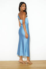 Adore Sunsets Midi Dress Blue