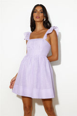 Flare It Out Mini Dress Lilac
