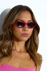 BANBE The Hailey Sunglasses Fuchsia Black