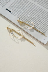 Ballroom Dance Earrings Gold