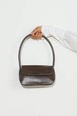 BILLINI Izalia Shoulder Bag Dark Chocolate Croc