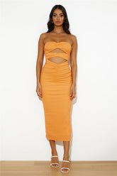 Cocktails Right Now Maxi Dress Orange