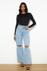 ABRAND A 94 High & Wide Estella Jeans Organic Light Blue