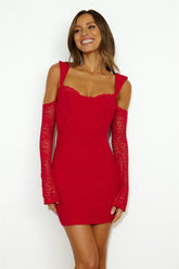 Classiness Mini Dress Wine