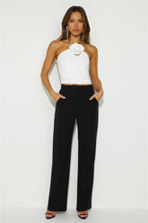 Nights Of Cocktails Crop Top White