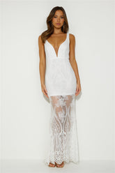 Choose Style Lace Maxi Dress White