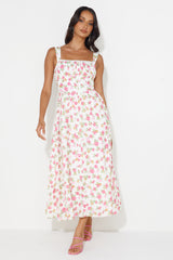Cupcakes For You Midi Dress White