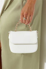 BILLINI Allaiah Handle Bag White Patent Croc