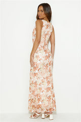 Paint Me Maxi Dress Orange