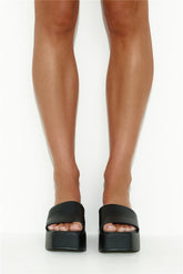 BILLINI Libby Platform Slides Black