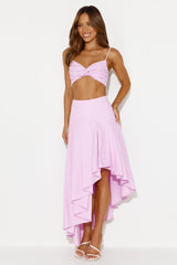 Newest Bloom Maxi Skirt Lilac