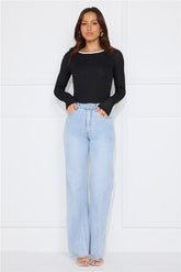 Day To Play Long Sleeve Bodysuit Black