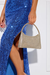 Evening Glam Diamante Bag Gold