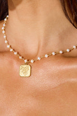 18k Gold Plated Sabrina Beaded Necklace Gold