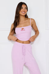 Cloud Nine Pyjama Singlet Top Lilac