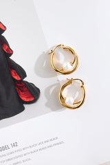 18k Gold Plated Amber Tide Earrings Gold