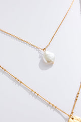 18k Gold Plated Shore Sand Necklace Gold