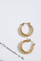 18k Gold Plated Pinky Promise Earrings Gold