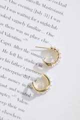 18k Gold Plated Frost Earrings Gold