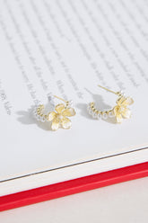 18k Gold Plated Sundew Earrings Gold