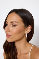 18k Gold Plated Solstice Pearl Earrings Gold