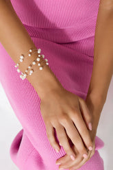 925 Silver Piper Freshwater Pearl Bracelet Silver