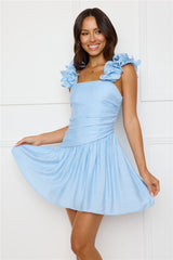 Copenhagen Charm Mini Dress Blue