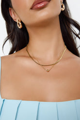 Coasted Gem Necklace Gold