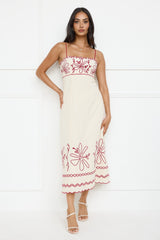 Daylight Dreamer Midi Dress Cream