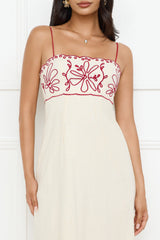 Daylight Dreamer Midi Dress Cream