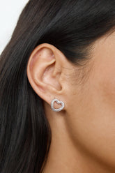925 Sliver Our Love Earrings Silver