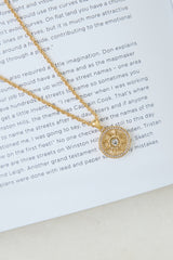 Follow The Compass Necklace Gold