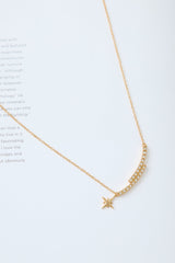 18k Gold Plated Star Landing Necklace Gold
