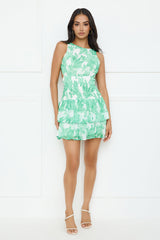 Jungle Secret Mini Dress Green