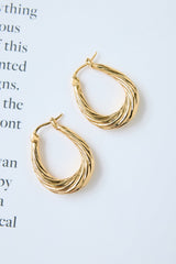 14k Gold Plated Her Energy Earrings Gold