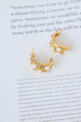 18k Gold Plated Cleo Earrings Gold